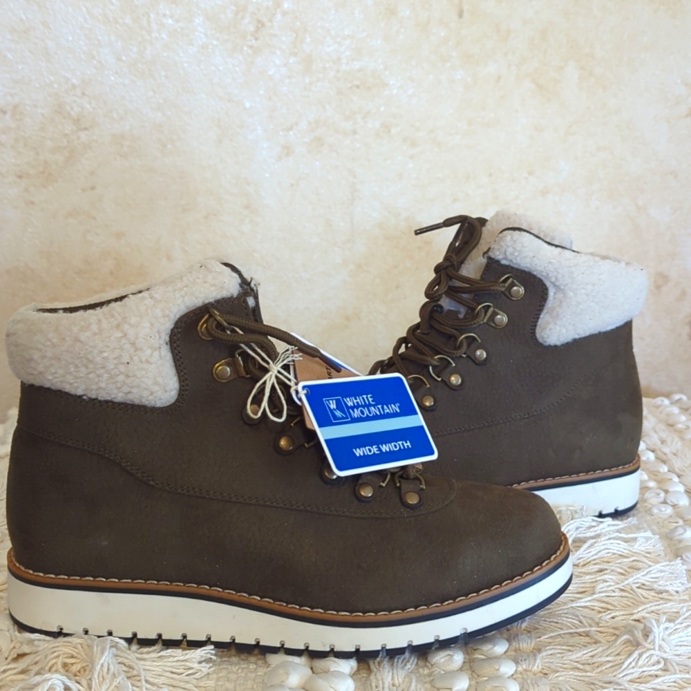 White Mountain Booties NEW 7.5 Brown